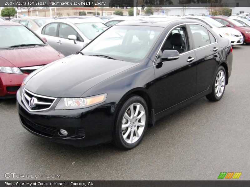 Nighthawk Black Pearl / Ebony 2007 Acura TSX Sedan