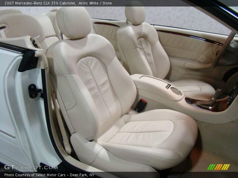 Arctic White / Stone 2007 Mercedes-Benz CLK 350 Cabriolet