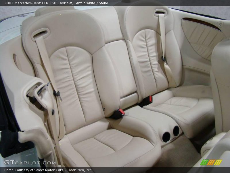 Arctic White / Stone 2007 Mercedes-Benz CLK 350 Cabriolet