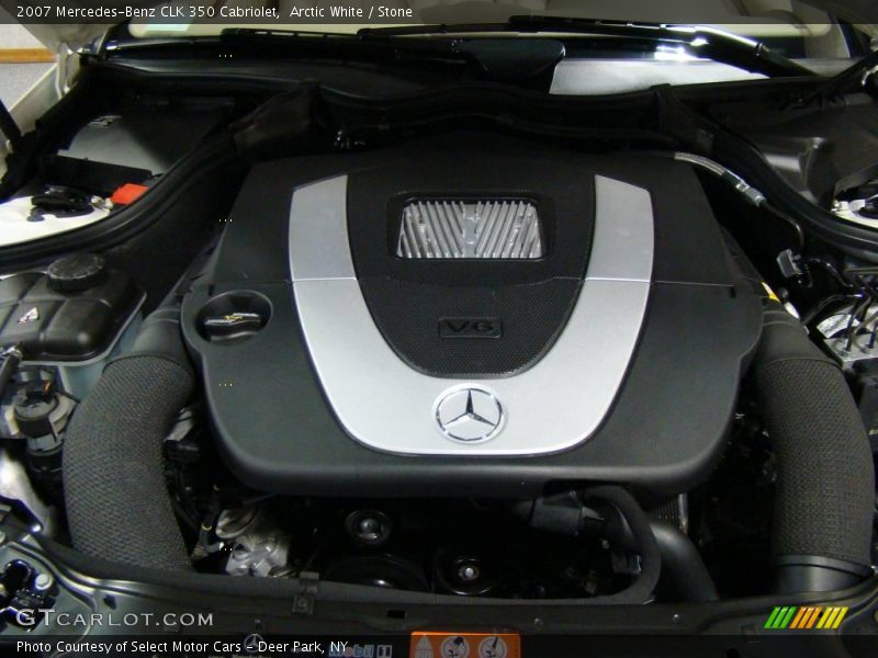 Arctic White / Stone 2007 Mercedes-Benz CLK 350 Cabriolet