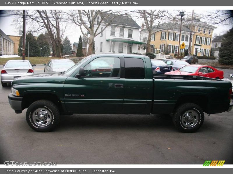 Forest Green Pearl / Mist Gray 1999 Dodge Ram 1500 ST Extended Cab 4x4