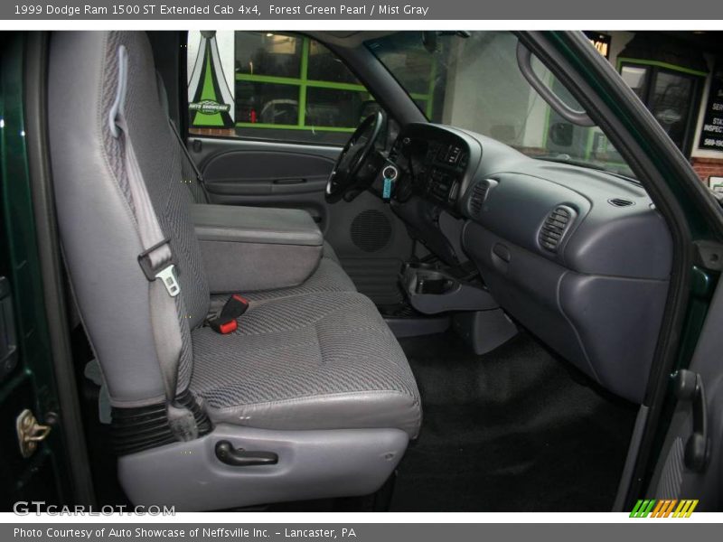 Forest Green Pearl / Mist Gray 1999 Dodge Ram 1500 ST Extended Cab 4x4