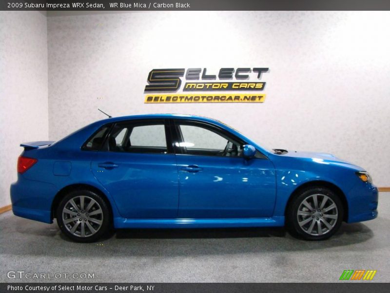 WR Blue Mica / Carbon Black 2009 Subaru Impreza WRX Sedan