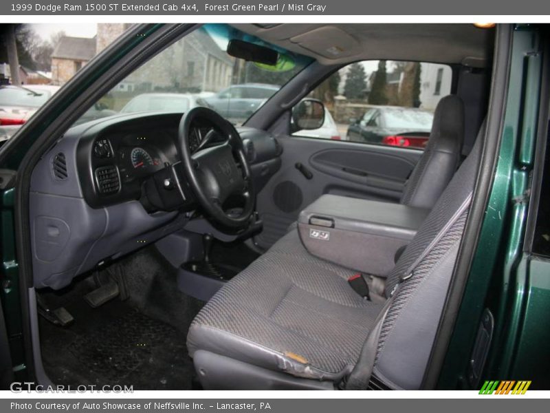 Forest Green Pearl / Mist Gray 1999 Dodge Ram 1500 ST Extended Cab 4x4