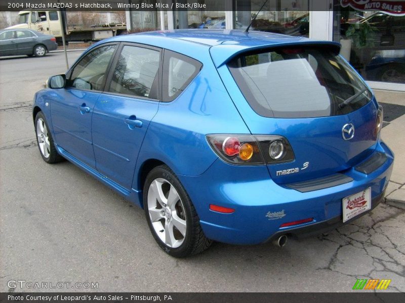 Winning Blue Mica / Black/Blue 2004 Mazda MAZDA3 s Hatchback
