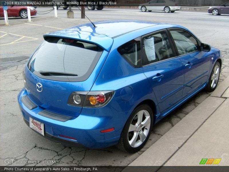 Winning Blue Mica / Black/Blue 2004 Mazda MAZDA3 s Hatchback