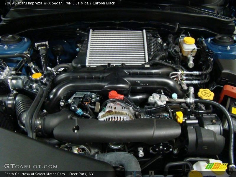 WR Blue Mica / Carbon Black 2009 Subaru Impreza WRX Sedan