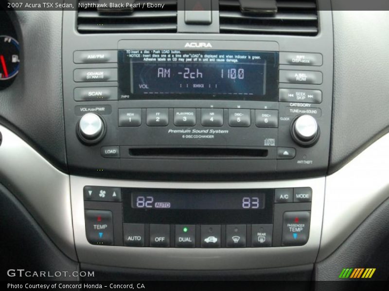 Nighthawk Black Pearl / Ebony 2007 Acura TSX Sedan