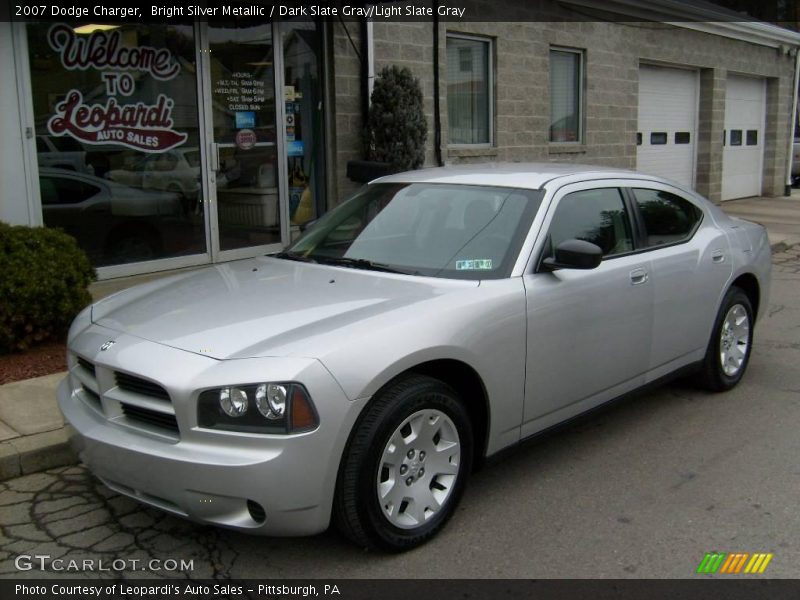 Bright Silver Metallic / Dark Slate Gray/Light Slate Gray 2007 Dodge Charger