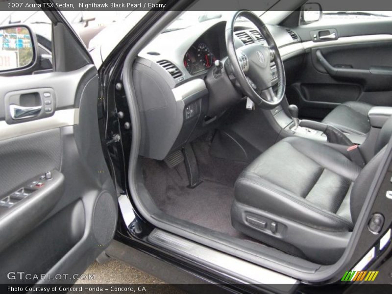 Nighthawk Black Pearl / Ebony 2007 Acura TSX Sedan