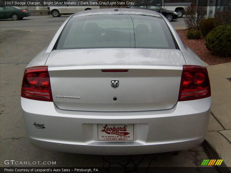 Bright Silver Metallic / Dark Slate Gray/Light Slate Gray 2007 Dodge Charger