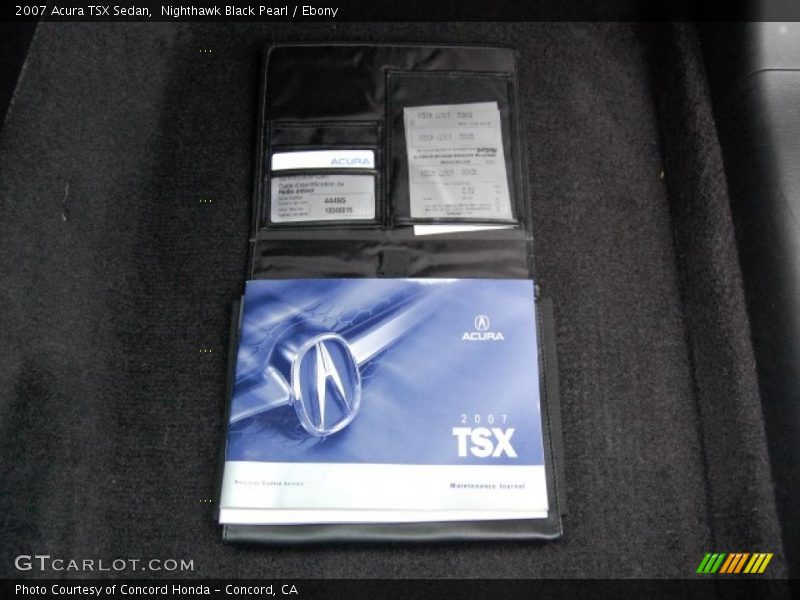 Nighthawk Black Pearl / Ebony 2007 Acura TSX Sedan