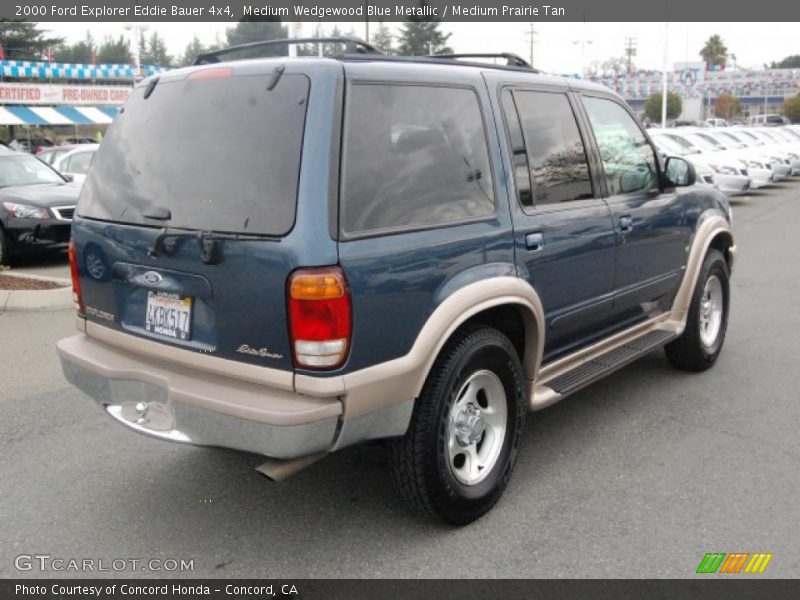 Medium Wedgewood Blue Metallic / Medium Prairie Tan 2000 Ford Explorer Eddie Bauer 4x4