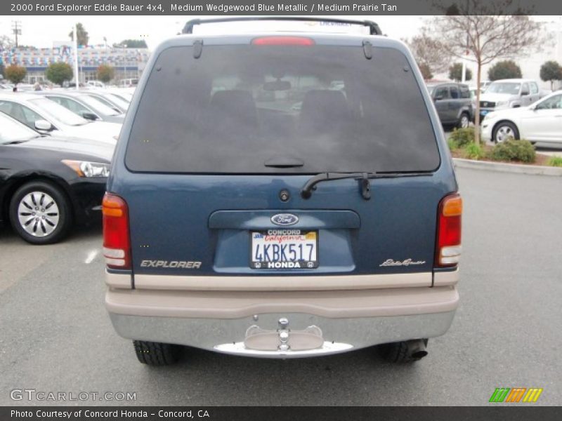 Medium Wedgewood Blue Metallic / Medium Prairie Tan 2000 Ford Explorer Eddie Bauer 4x4