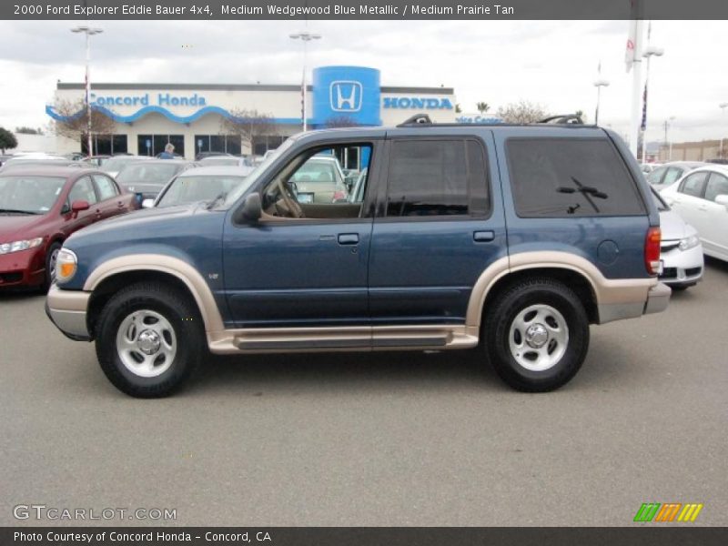 Medium Wedgewood Blue Metallic / Medium Prairie Tan 2000 Ford Explorer Eddie Bauer 4x4