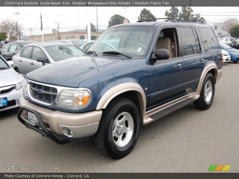 Medium Wedgewood Blue Metallic / Medium Prairie Tan 2000 Ford Explorer Eddie Bauer 4x4