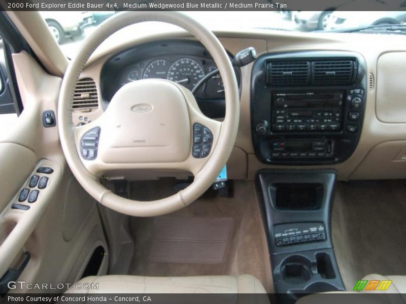 Medium Wedgewood Blue Metallic / Medium Prairie Tan 2000 Ford Explorer Eddie Bauer 4x4