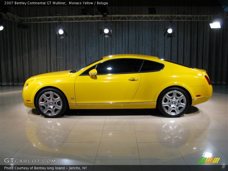 Monaco Yellow / Beluga 2007 Bentley Continental GT Mulliner