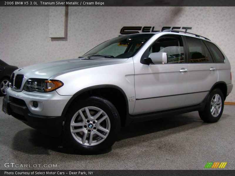 Titanium Silver Metallic / Cream Beige 2006 BMW X5 3.0i