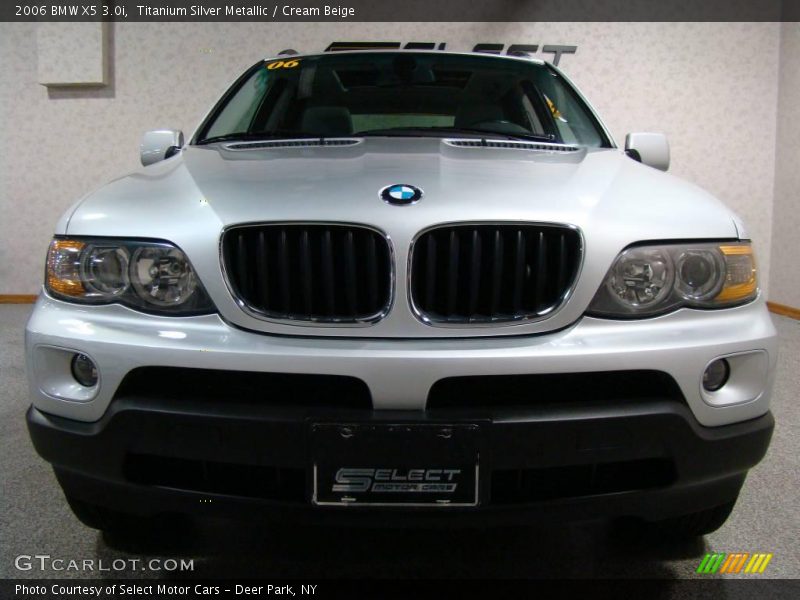 Titanium Silver Metallic / Cream Beige 2006 BMW X5 3.0i