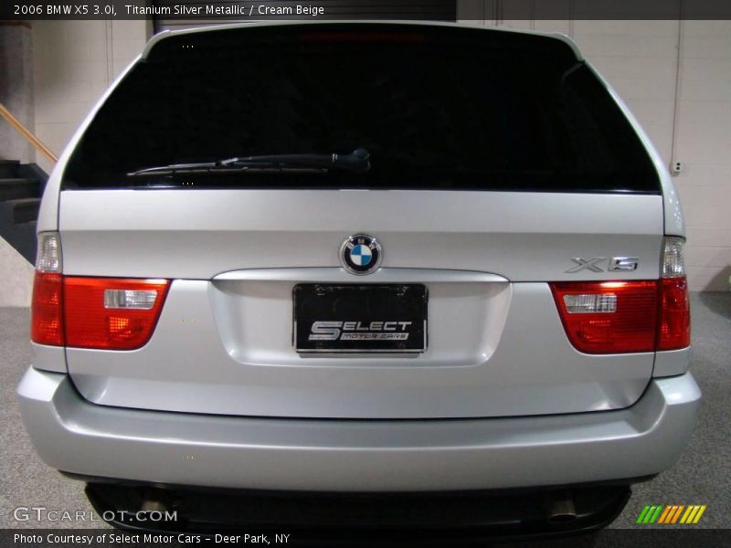 Titanium Silver Metallic / Cream Beige 2006 BMW X5 3.0i