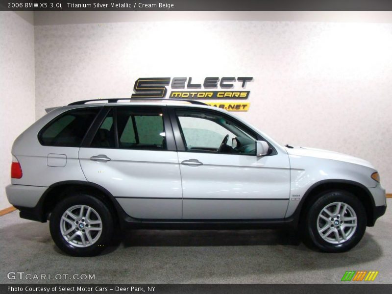 Titanium Silver Metallic / Cream Beige 2006 BMW X5 3.0i