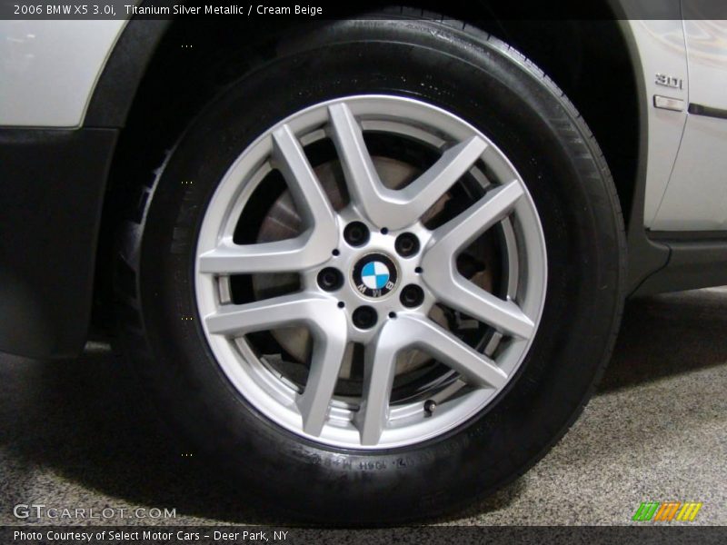Titanium Silver Metallic / Cream Beige 2006 BMW X5 3.0i