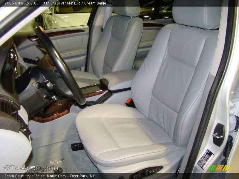 Titanium Silver Metallic / Cream Beige 2006 BMW X5 3.0i