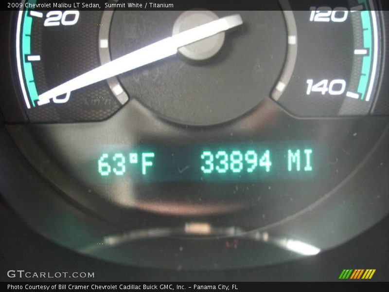 Summit White / Titanium 2009 Chevrolet Malibu LT Sedan