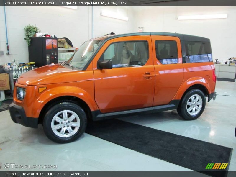 Tangerine Orange Metallic / Gray/Black 2008 Honda Element EX AWD