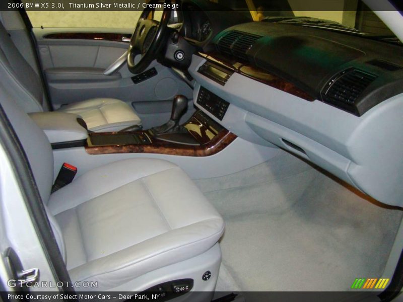 Titanium Silver Metallic / Cream Beige 2006 BMW X5 3.0i