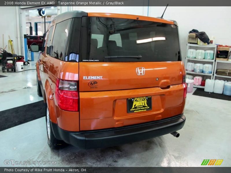 Tangerine Orange Metallic / Gray/Black 2008 Honda Element EX AWD