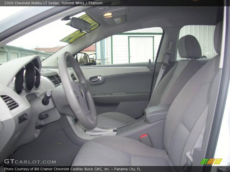Summit White / Titanium 2009 Chevrolet Malibu LT Sedan