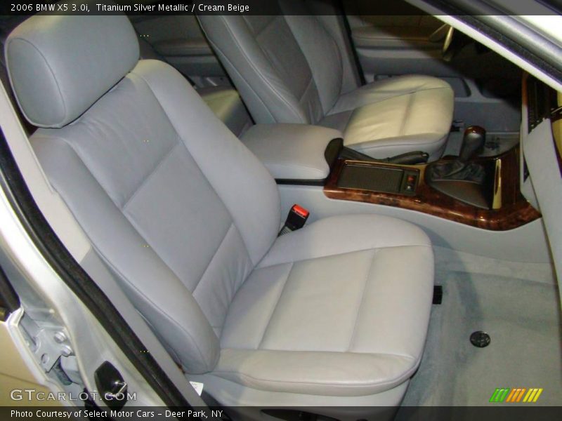 Titanium Silver Metallic / Cream Beige 2006 BMW X5 3.0i