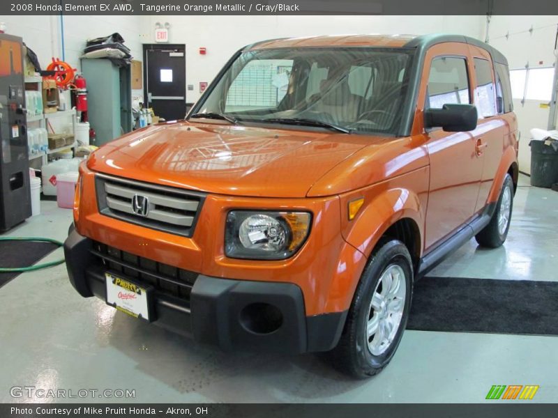 Tangerine Orange Metallic / Gray/Black 2008 Honda Element EX AWD