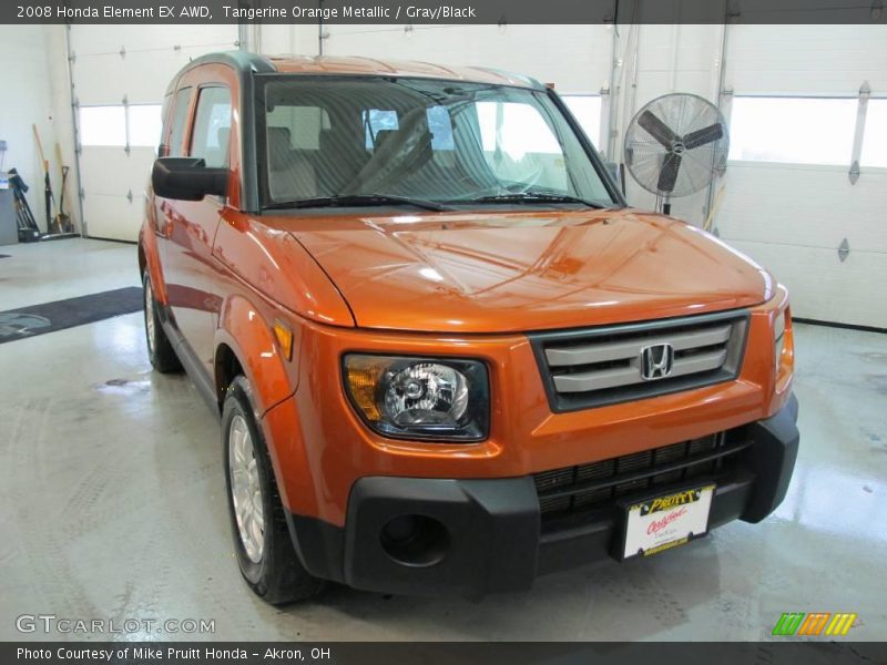 Tangerine Orange Metallic / Gray/Black 2008 Honda Element EX AWD