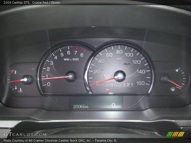 Crystal Red / Ebony 2009 Cadillac DTS