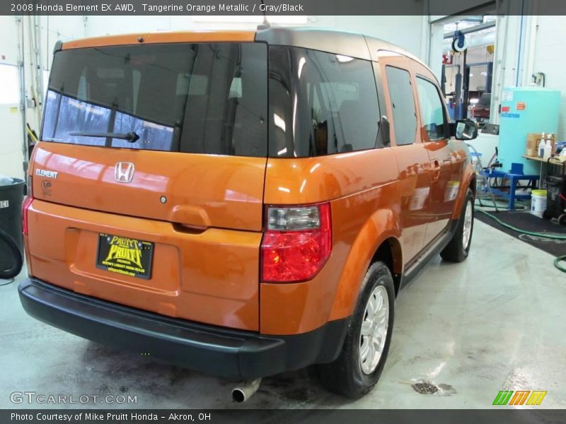 Tangerine Orange Metallic / Gray/Black 2008 Honda Element EX AWD