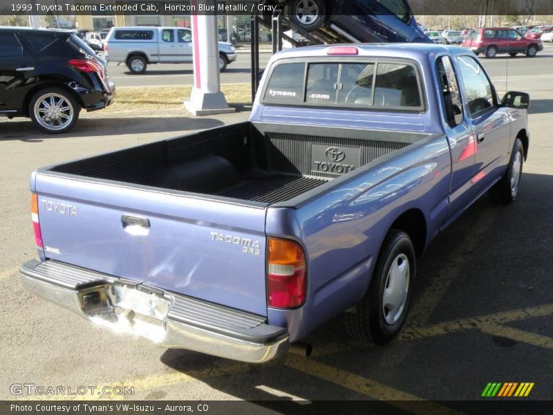 Horizon Blue Metallic / Gray 1999 Toyota Tacoma Extended Cab