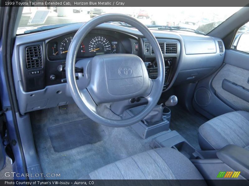 Horizon Blue Metallic / Gray 1999 Toyota Tacoma Extended Cab