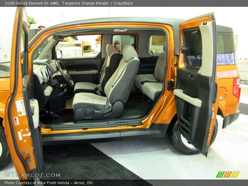Tangerine Orange Metallic / Gray/Black 2008 Honda Element EX AWD