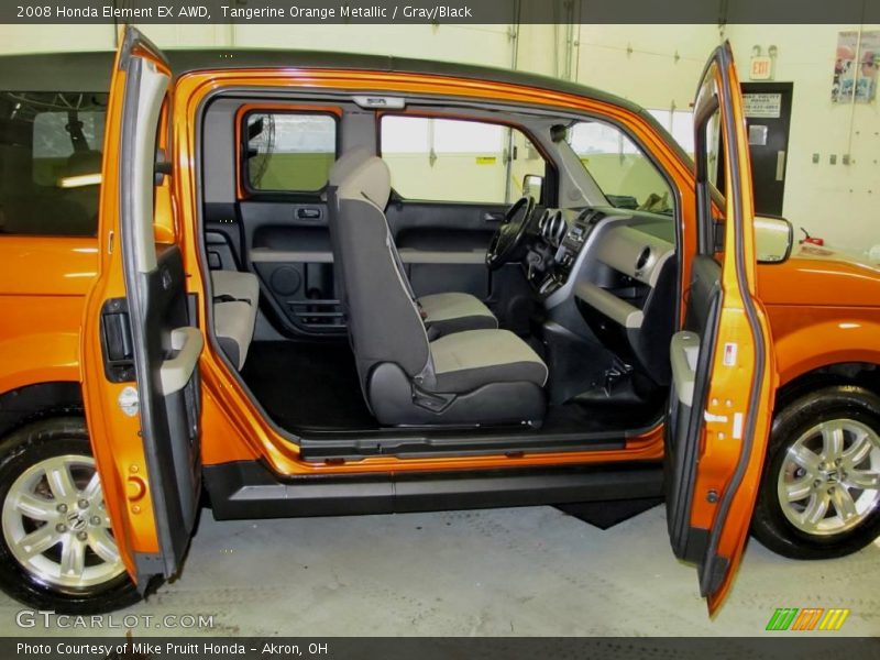 Tangerine Orange Metallic / Gray/Black 2008 Honda Element EX AWD