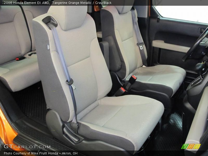 Tangerine Orange Metallic / Gray/Black 2008 Honda Element EX AWD