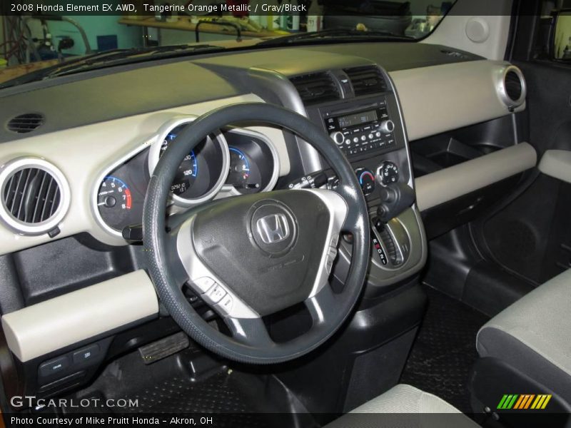 Tangerine Orange Metallic / Gray/Black 2008 Honda Element EX AWD