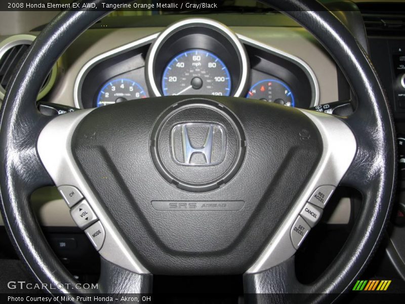 Tangerine Orange Metallic / Gray/Black 2008 Honda Element EX AWD