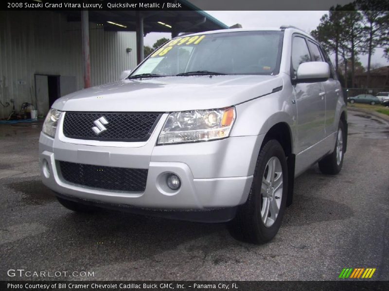 Quicksilver Metallic / Black 2008 Suzuki Grand Vitara Luxury