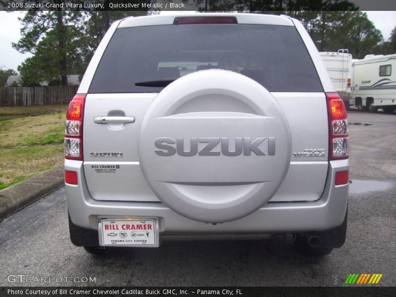 Quicksilver Metallic / Black 2008 Suzuki Grand Vitara Luxury