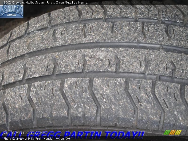 Forest Green Metallic / Neutral 2002 Chevrolet Malibu Sedan