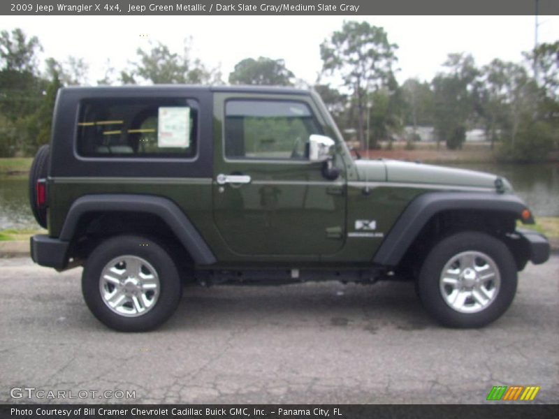 Jeep Green Metallic / Dark Slate Gray/Medium Slate Gray 2009 Jeep Wrangler X 4x4