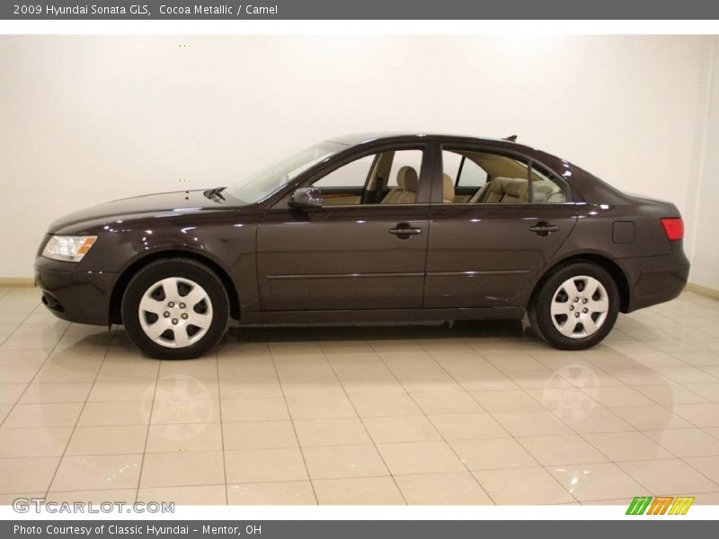 Cocoa Metallic / Camel 2009 Hyundai Sonata GLS